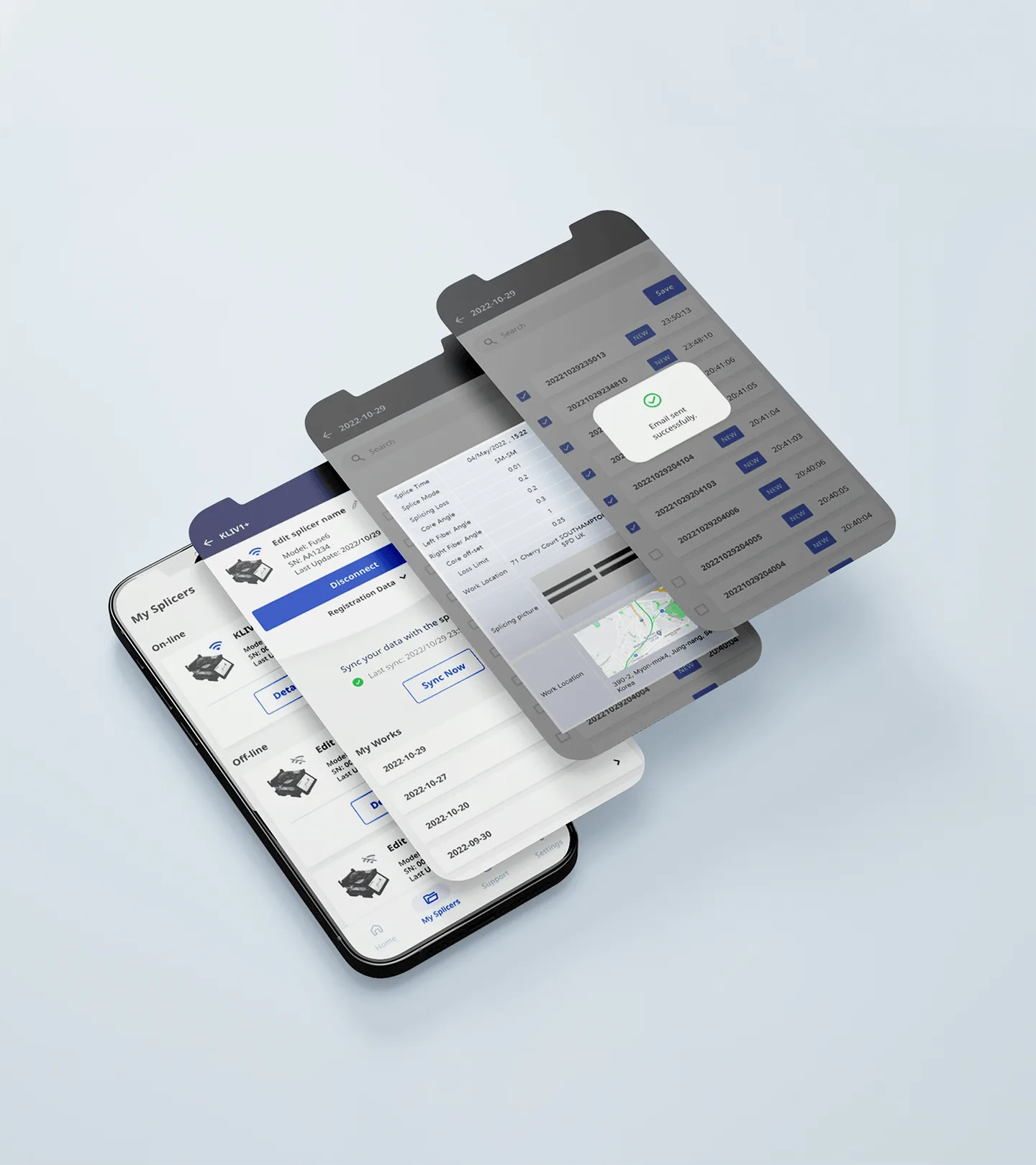 光纖熔接機 IoT App 畫面 3