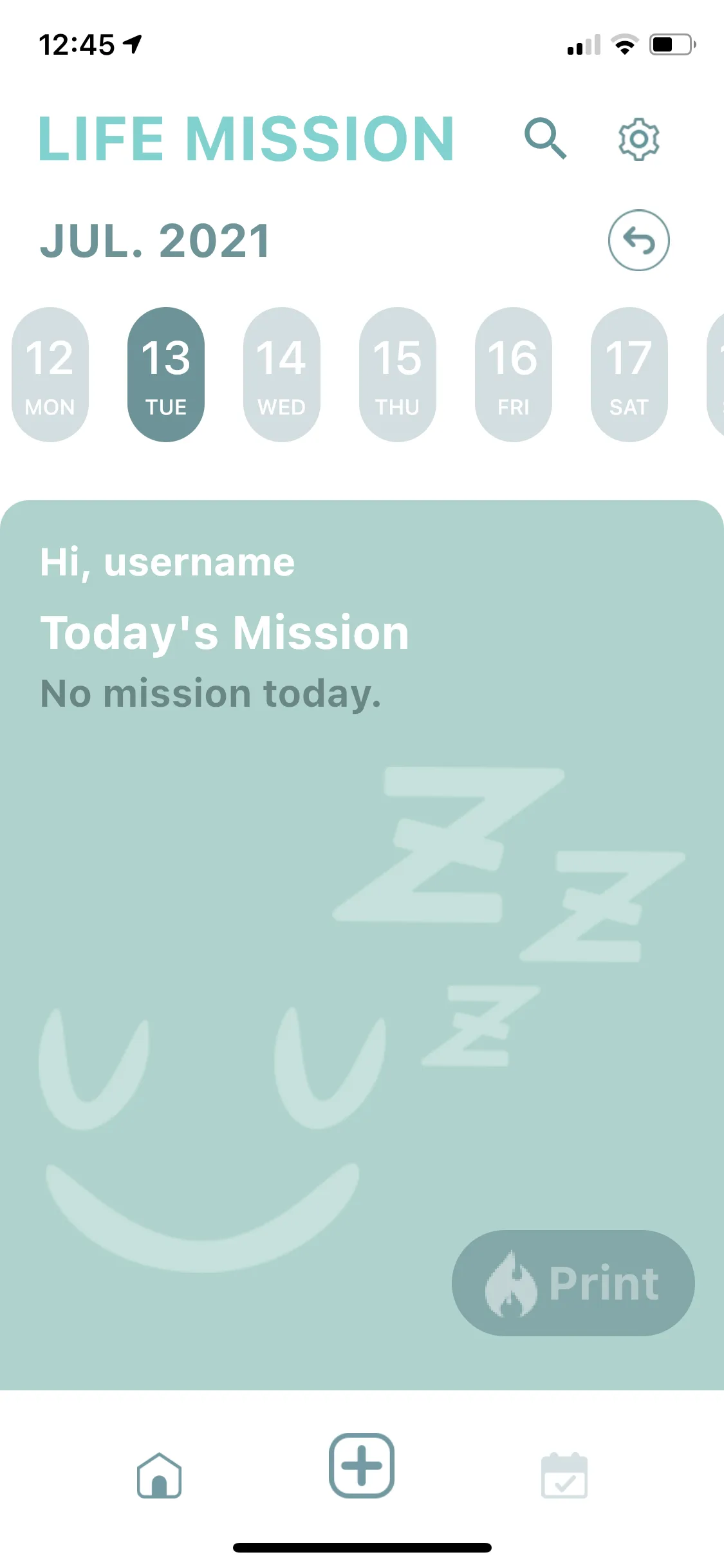 手持藍牙列印 App 畫面 1